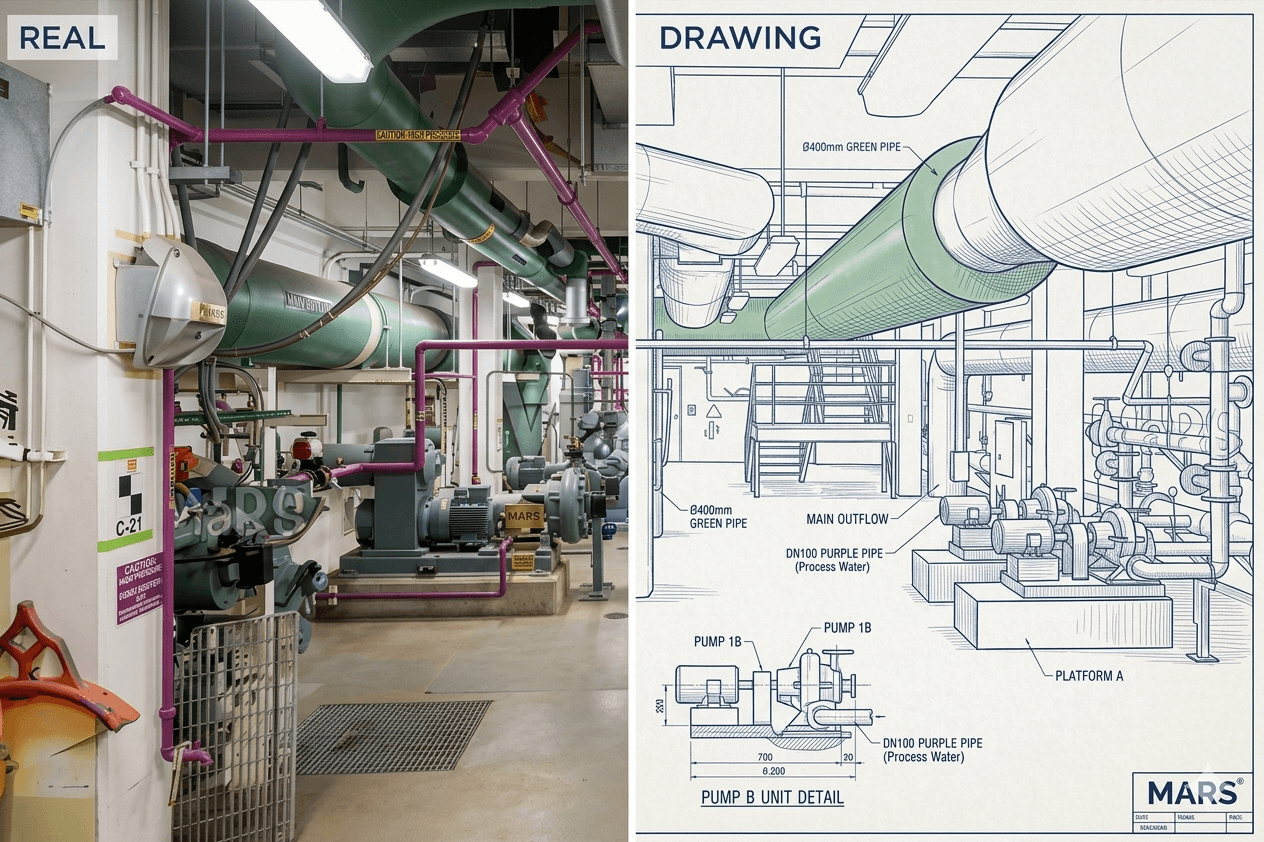 Scan to Drawing Conversion
